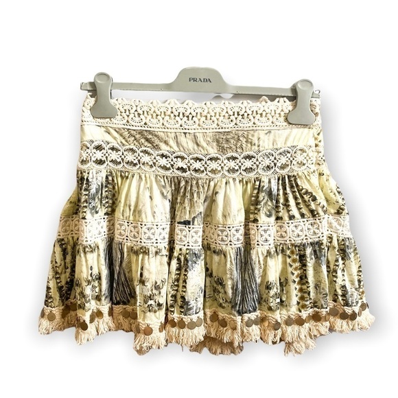 Camilla Printed Embellished Mini Skirt, Size M - Picture 5 of 16
